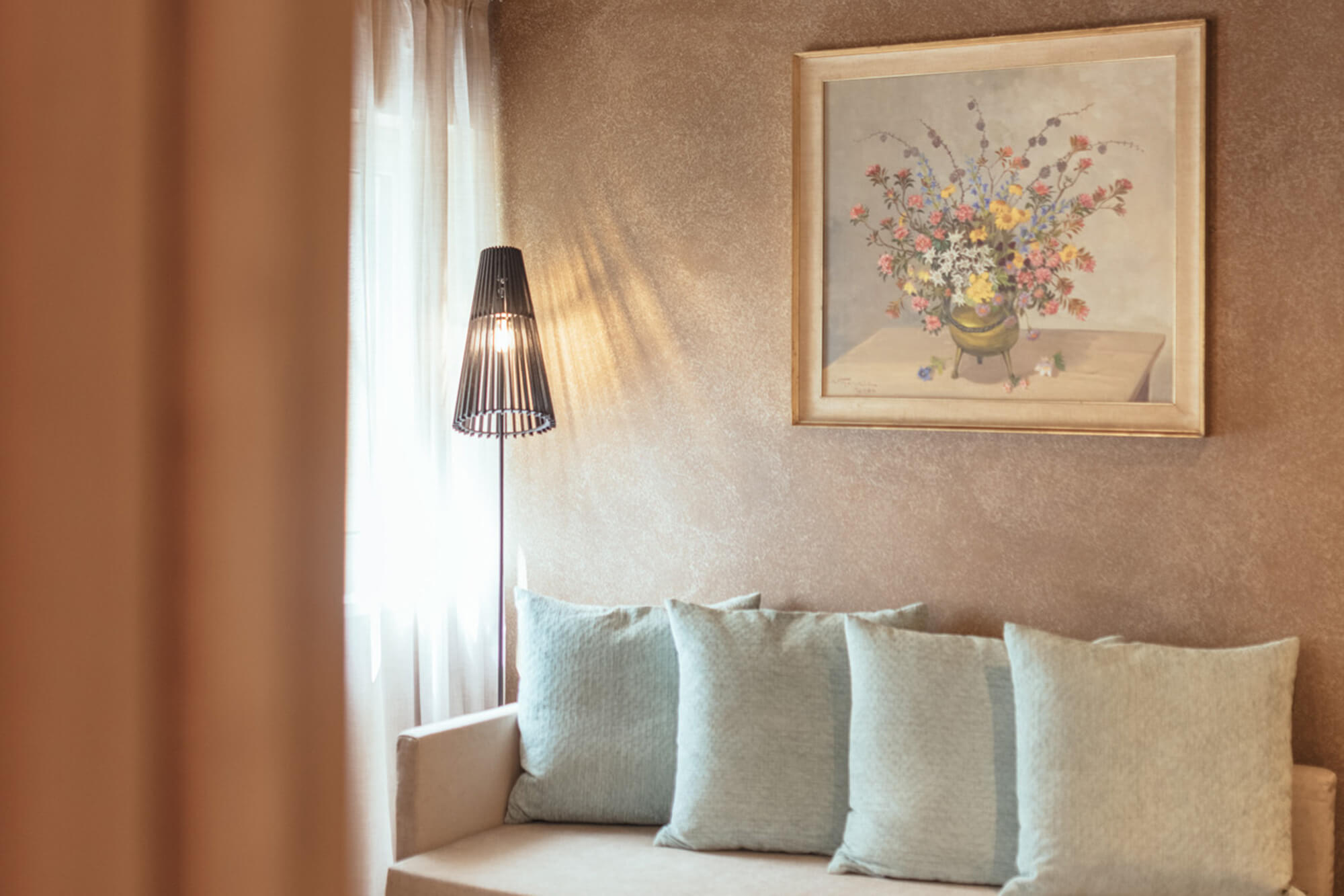 Getrennter Wohn- und Schlafbereich